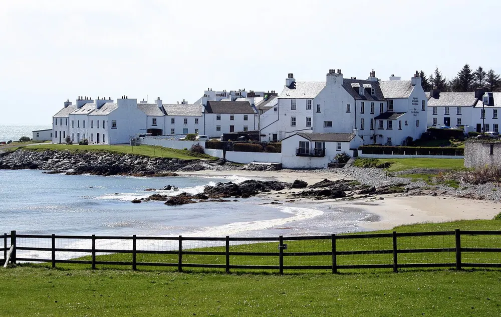 Port Charlotte, Islay, the local landmark of PA48